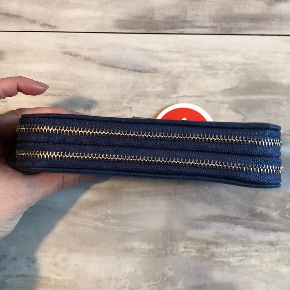 Metallic design Wallet from Greece navy silver - Picture 3 of 7